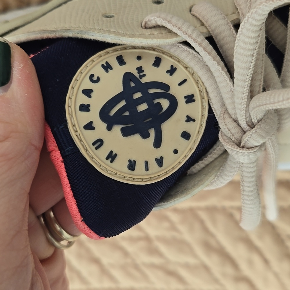 Nike Women's Navy and Pink Sneakers - Picture 10 of 13